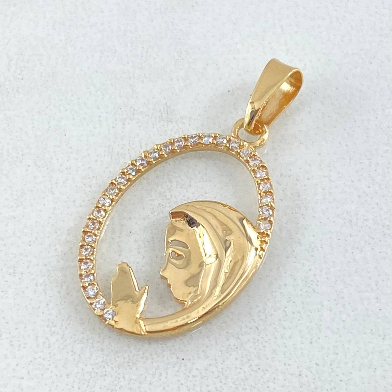 Dije Virgen María 1.2gr / 2.3cm / Oro 18K *