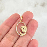 Dije Virgen María 1.2gr / 2.3cm / Oro 18K *