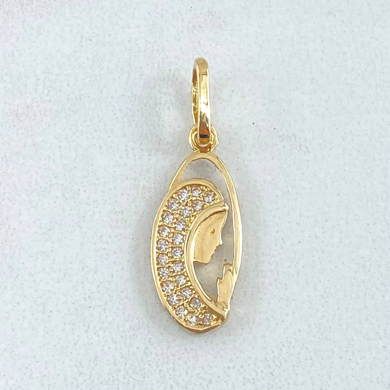Dije Virgen María 1.1gr / 2.2cm / Oro 18K