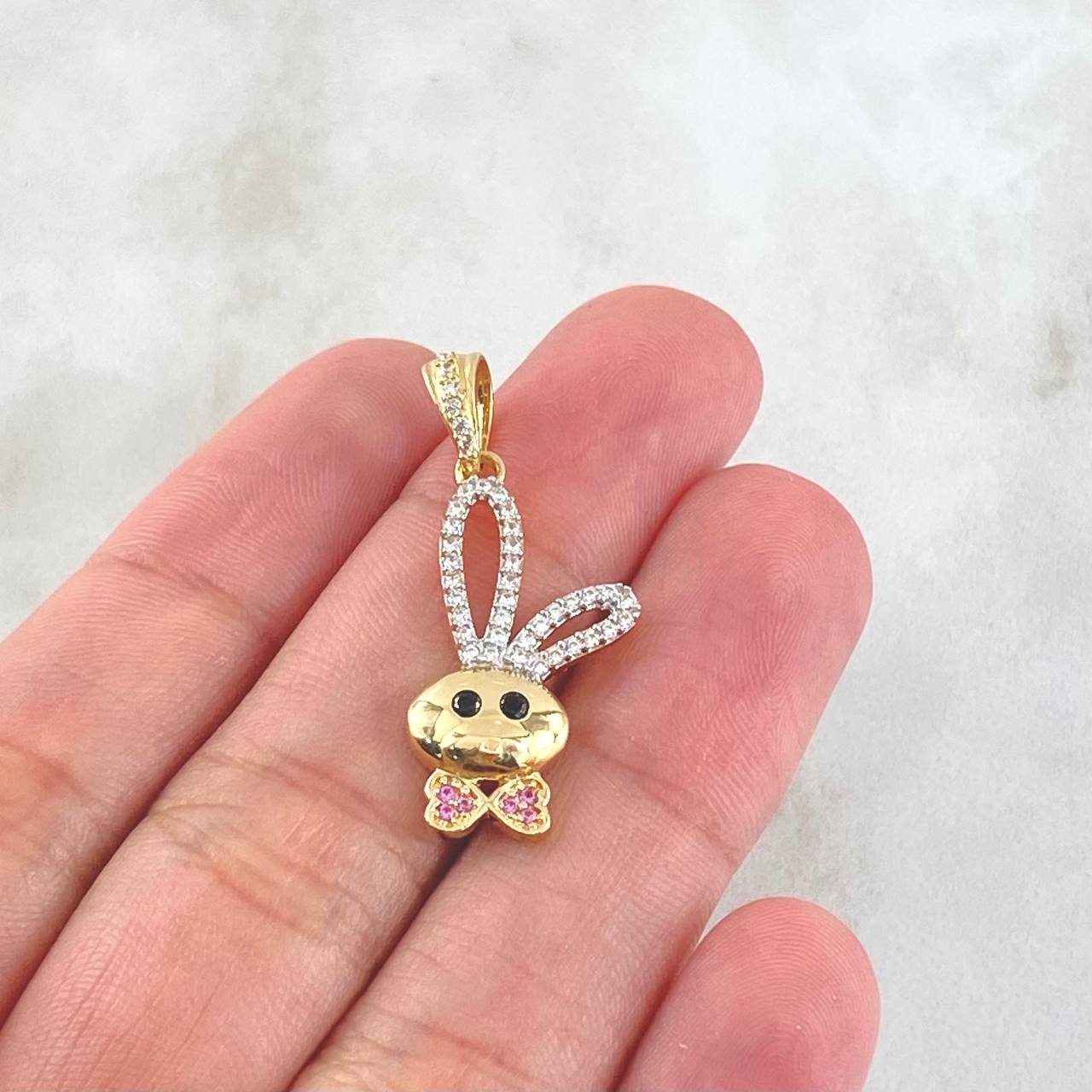 Dije Rostro Conejo 2.45gr / 3cm / Oro 18K