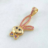 Dije Rostro Conejo 2.5gr / 3cm / Oro 18K