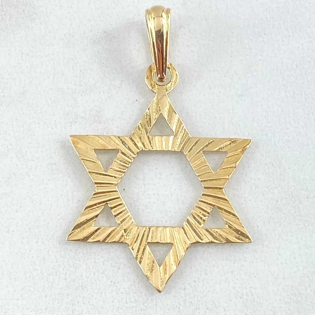 Dije Estrella de David 2gr / 3.5cm / Oro Amarillo 18K *