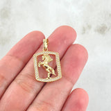 Dije Placa Caballo 2.15gr / 2.7cm / Oro 18K