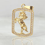 Dije Placa Caballo 2.15gr / 2.7cm / Oro 18K