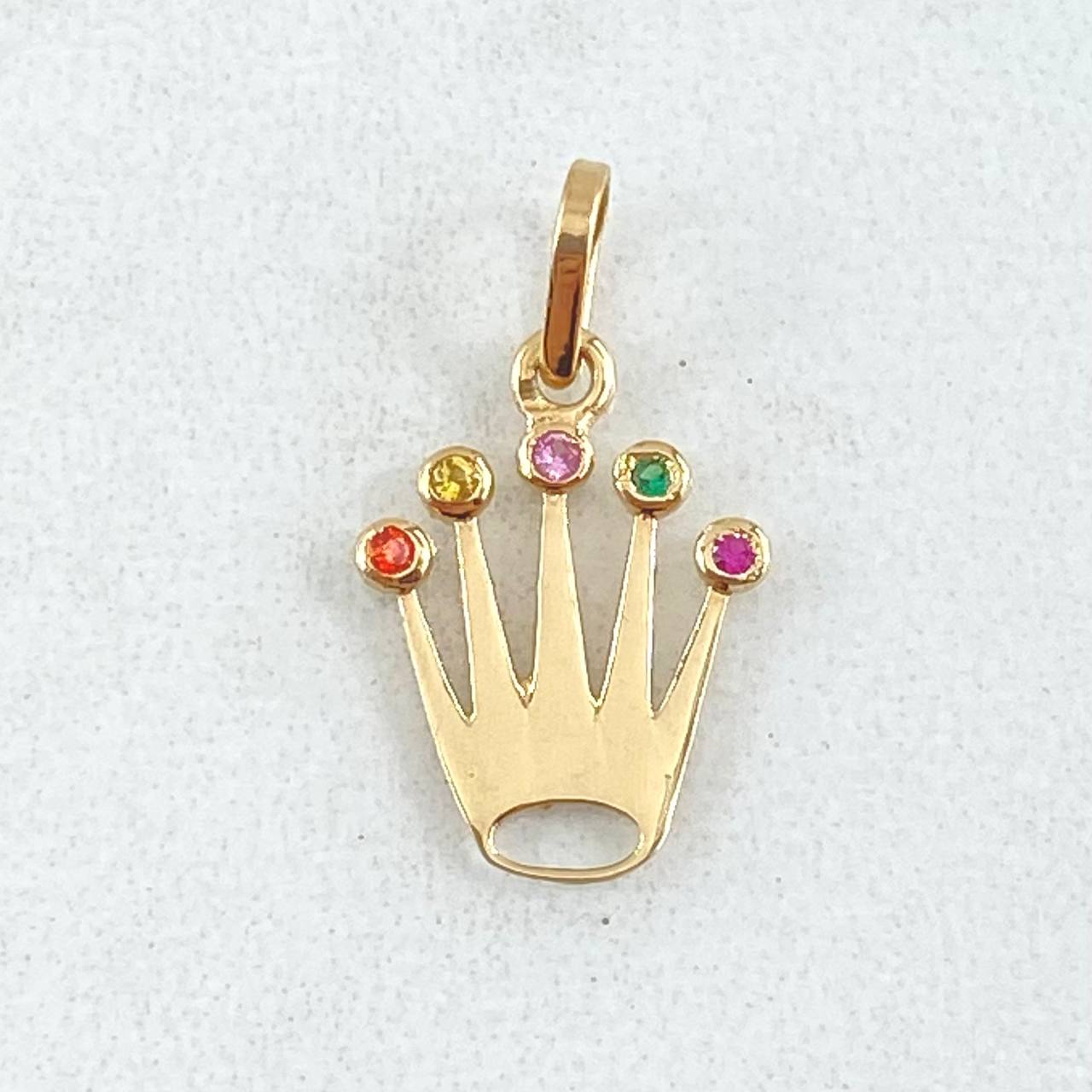 Dije Corona 0.75gr / 2cm / Oro 18K