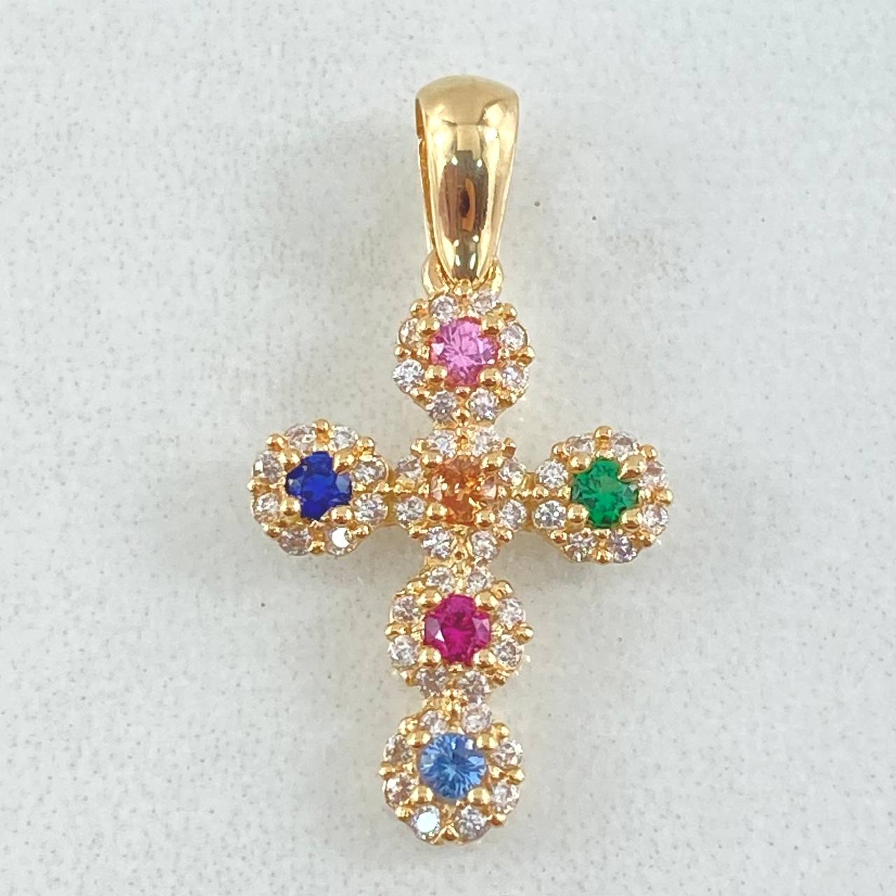 Dije Cruz Tupida 1.7gr / 2.4cm / Oro 18K ©