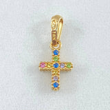 Dije Cruz Tupida 1gr / 1.9cm / Oro 18K ©