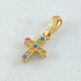 Dije Cruz Tupida 1gr / 1.9cm / Oro 18K ©