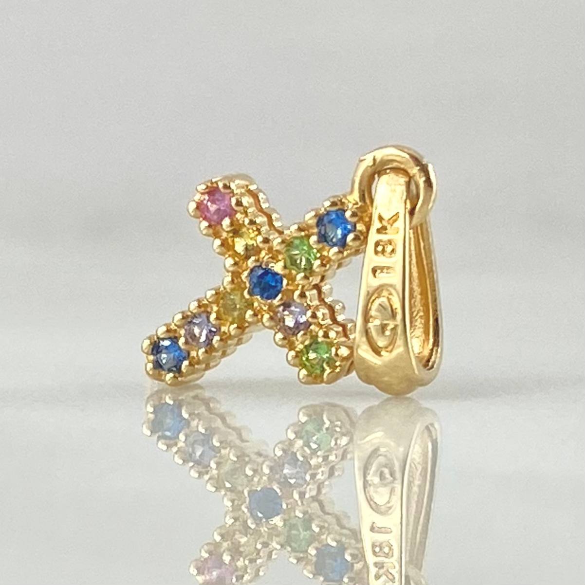 Dije Cruz Tupida 1gr / 1.9cm / Oro 18K ©