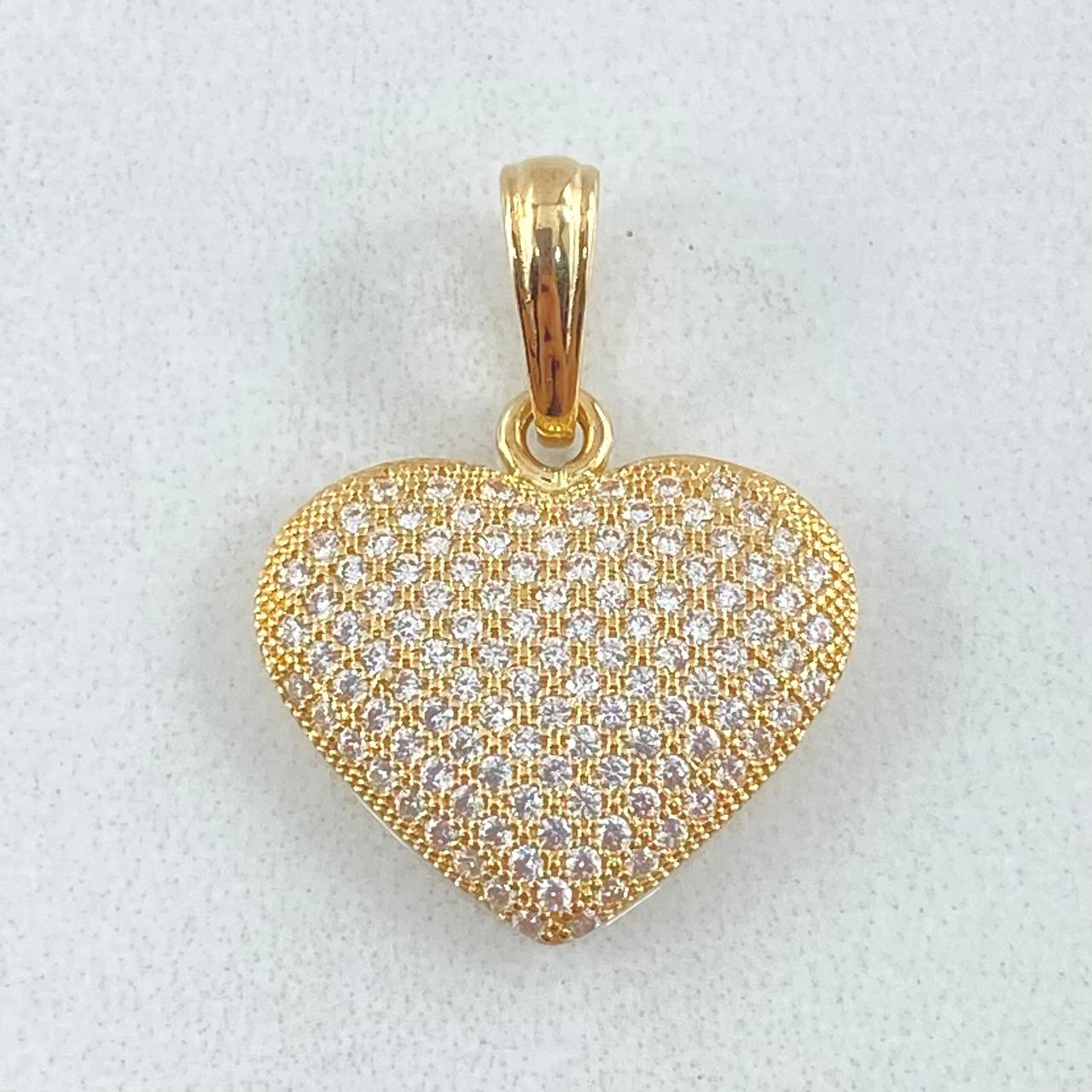 Dije Corazon Tupida 2.25gr / 2.2cm / Oro 18K ©