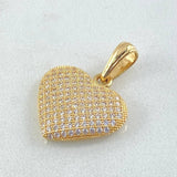 Dije Corazon Tupida 2.25gr / 2.2cm / Oro 18K ©