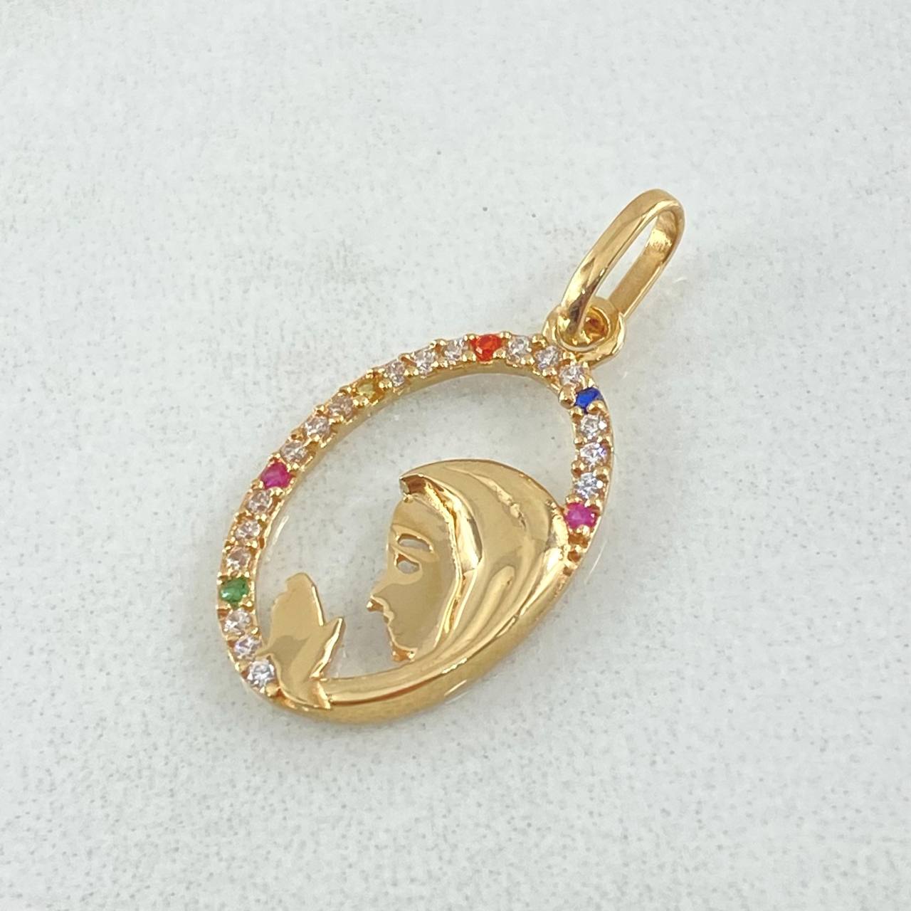 Dije Virgen María 1.05gr / 2.3cm / Oro 18K ©