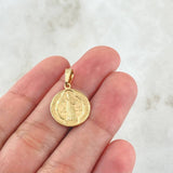 Dije San Benito 1.75gr / 2.4cm / Oro 18K ©