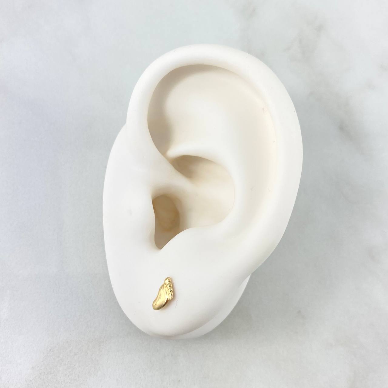 Topos Huella Pies 0.5gr / 7mm Oro Amarillo 18K *