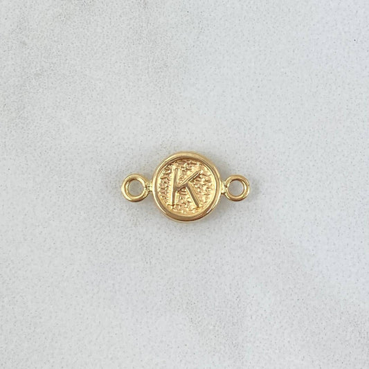 Herraje Letra K 0.4gr / 1.4cm / Oro Amarillo 18K