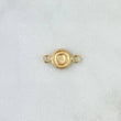 Herraje Letra O 0.4gr / 1.5cm / Circulo Texturizado Oro Amarillo 18K ©