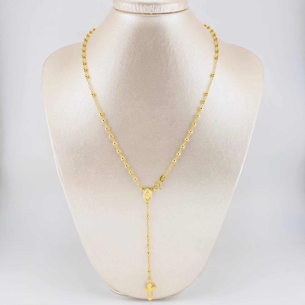 Rosario Virgen Milagrosa 7.55g / 50cm / 3mm Plata Vermeil 925
