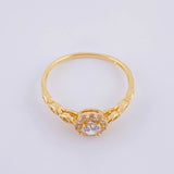 Anillo Halo Ojal 1.95g / T7 3/4 Oro Amarillo 18K
