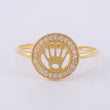 Anillo Corona 1.55g / T10 Oro Amarillo 18K