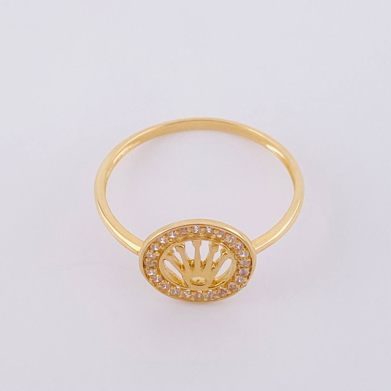 Anillo Corona 1.55g / T10 Oro Amarillo 18K