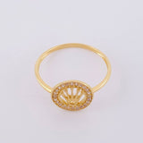 Anillo Corona 1.55g / T10 Oro Amarillo 18K