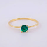 Anillo Solitario 1.2g / T9 Oro Amarillo 18K