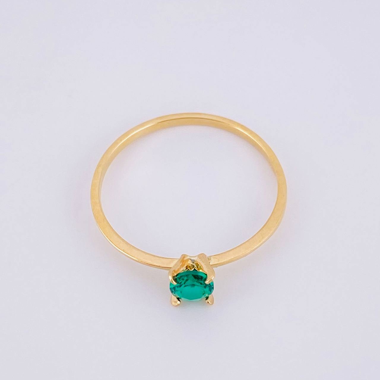 Anillo Solitario 1.2g / T9 Oro Amarillo 18K