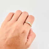 Anillo Solitario Dos Osos 1.85g / T7 3/4 Oro Amarillo 18K