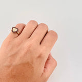 Anillo Corazón Tupido 2.55g / T4 Oro Amarillo 18K