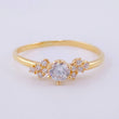 Anillo Solitario Floreado 1.5g / T7 1/4 Oro Amarillo 18K