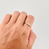 Anillo Solitario Floreado 1.5g / T7 1/4 Oro Amarillo 18K