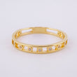 Anillo Cinturón de Chispas 2g / T8 3/4 Oro Amarillo 18K