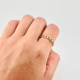 Anillo Cinturón de Chispas 2g / T8 3/4 Oro Amarillo 18K