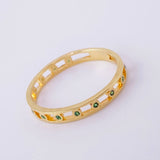 Anillo Cinturón de Chispas 1.75g / T7 3/4 Oro Amarillo 18K