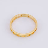 Anillo Cinturón de Chispas 1.75g / T7 3/4 Oro Amarillo 18K