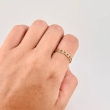Anillo Cinturón de Chispas 1.75g / T7 3/4 Oro Amarillo 18K