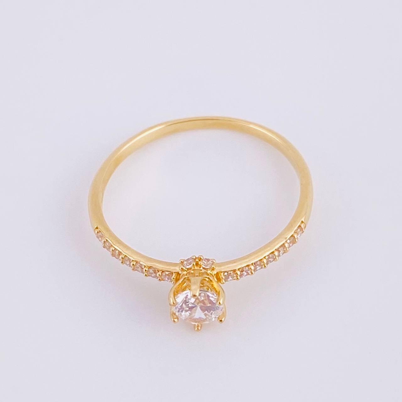 Anillo Solitario Churumbela 1.4g / T8 1/4 Oro Amarillo 18K
