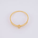 Anillo Solitario Centella 1.1g / T7 3/4 Oro Amarillo 18K