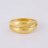 Anillo Entrelazado 3.95g / T5 1/2  Oro Amarillo 18K