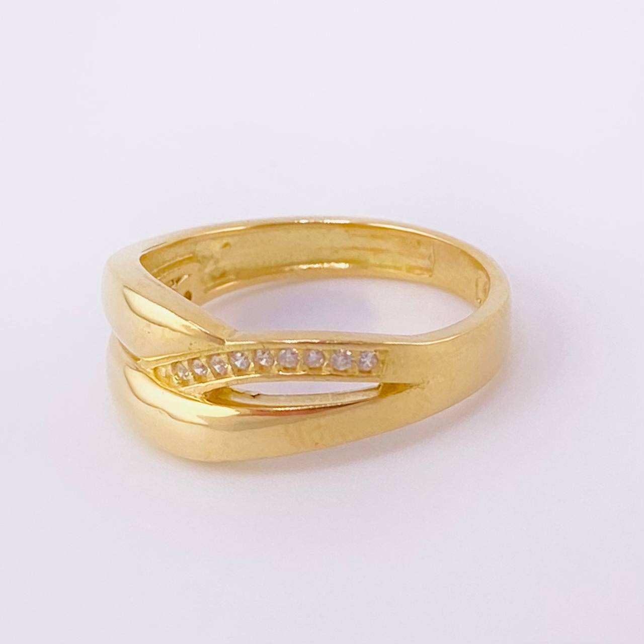 Anillo Entrelazado 3.95g / T5 1/2  Oro Amarillo 18K