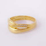 Anillo Entrelazado 3.95g / T5 1/2  Oro Amarillo 18K