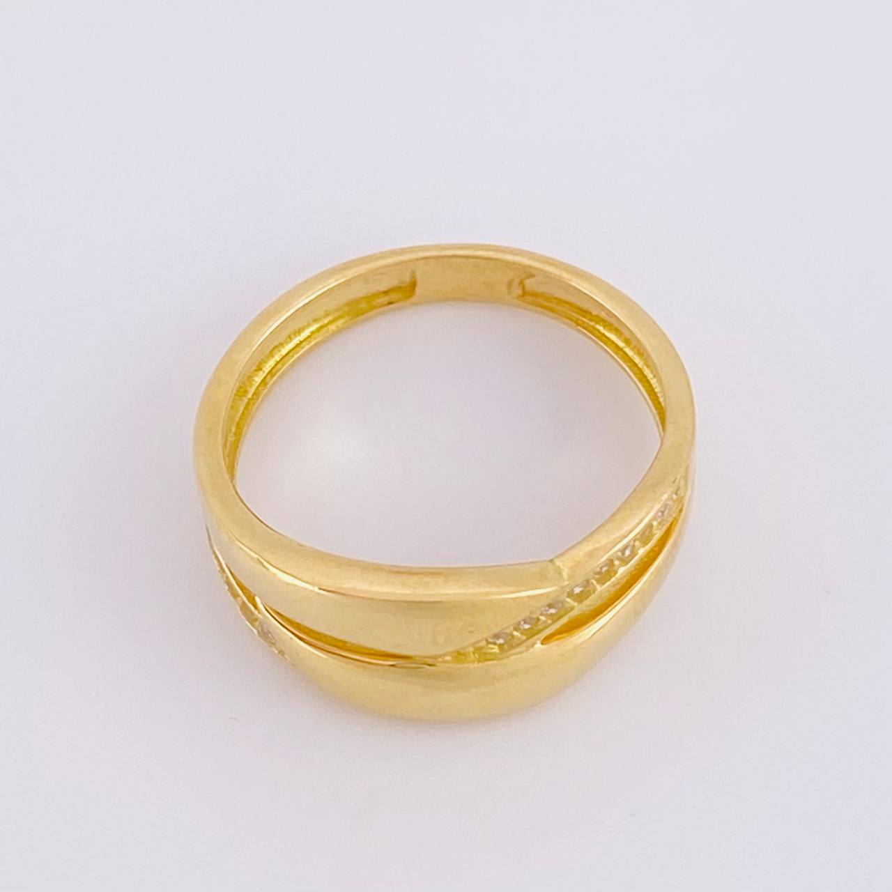 Anillo Entrelazado 3.95g / T5 1/2  Oro Amarillo 18K