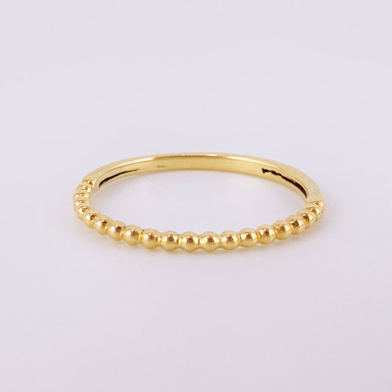 Anillo Burbujas Parciales 1g / T5 Oro Amarillo 18K