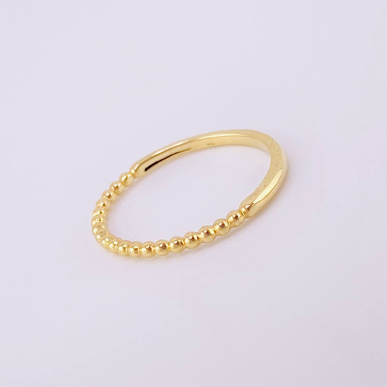 Anillo Burbujas Parciales 1g / T5 Oro Amarillo 18K