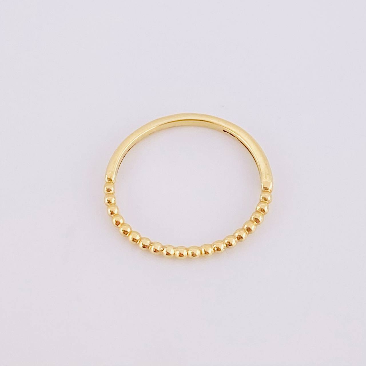 Anillo Burbujas Parciales 1g / T5 Oro Amarillo 18K