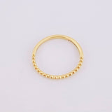Anillo Burbujas Parciales 1g / T5 Oro Amarillo 18K