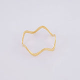 Anillo Zig-zag 0.75g / T5 3/4 Oro Amarillo 18K