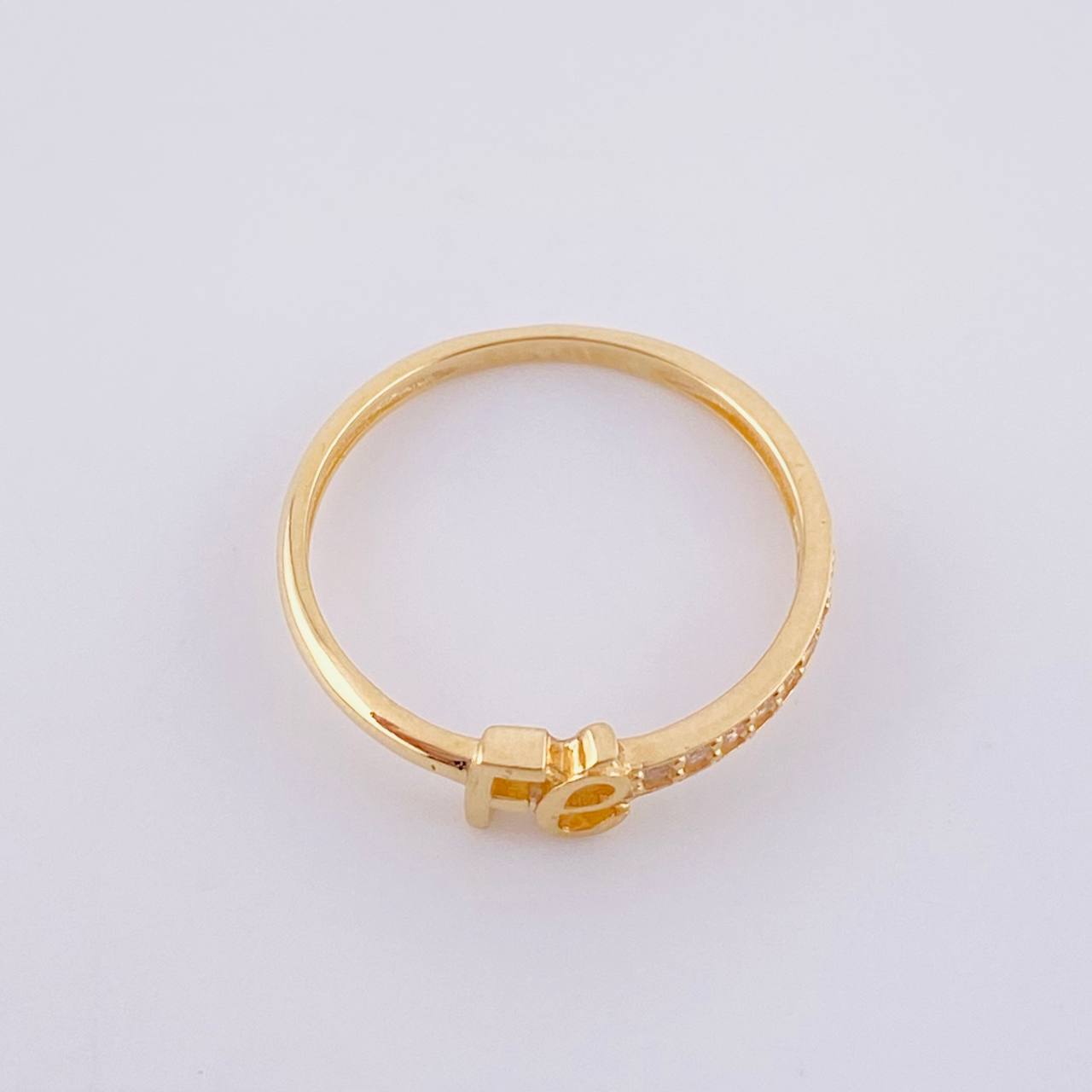 Anillo Fe 1.5g / T6 3/4 Oro Amarillo 18K