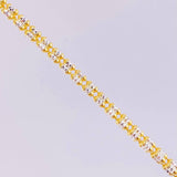 Cadena Ice 2 Tonos 13.45g / 45cm / 3.65mm Plata Vermeil 925