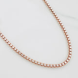 Cadena Veneciana 31.6 g / 65.5 cm / 1.3 mm Dos Oros Blanco Rosa 18K